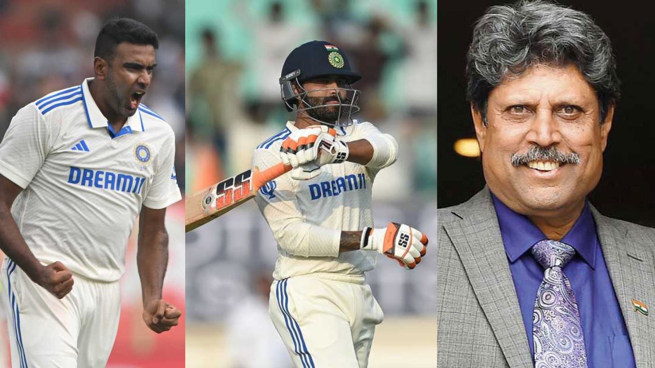 Ravindra Jadeja, Ravichandran Ashwin, Kapil Dev