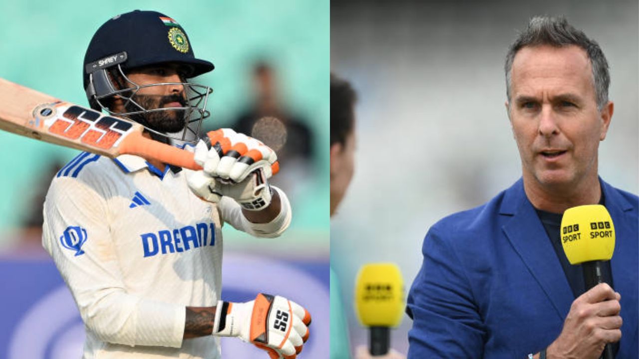 Ravindra Jadeja and Michael Vaughan