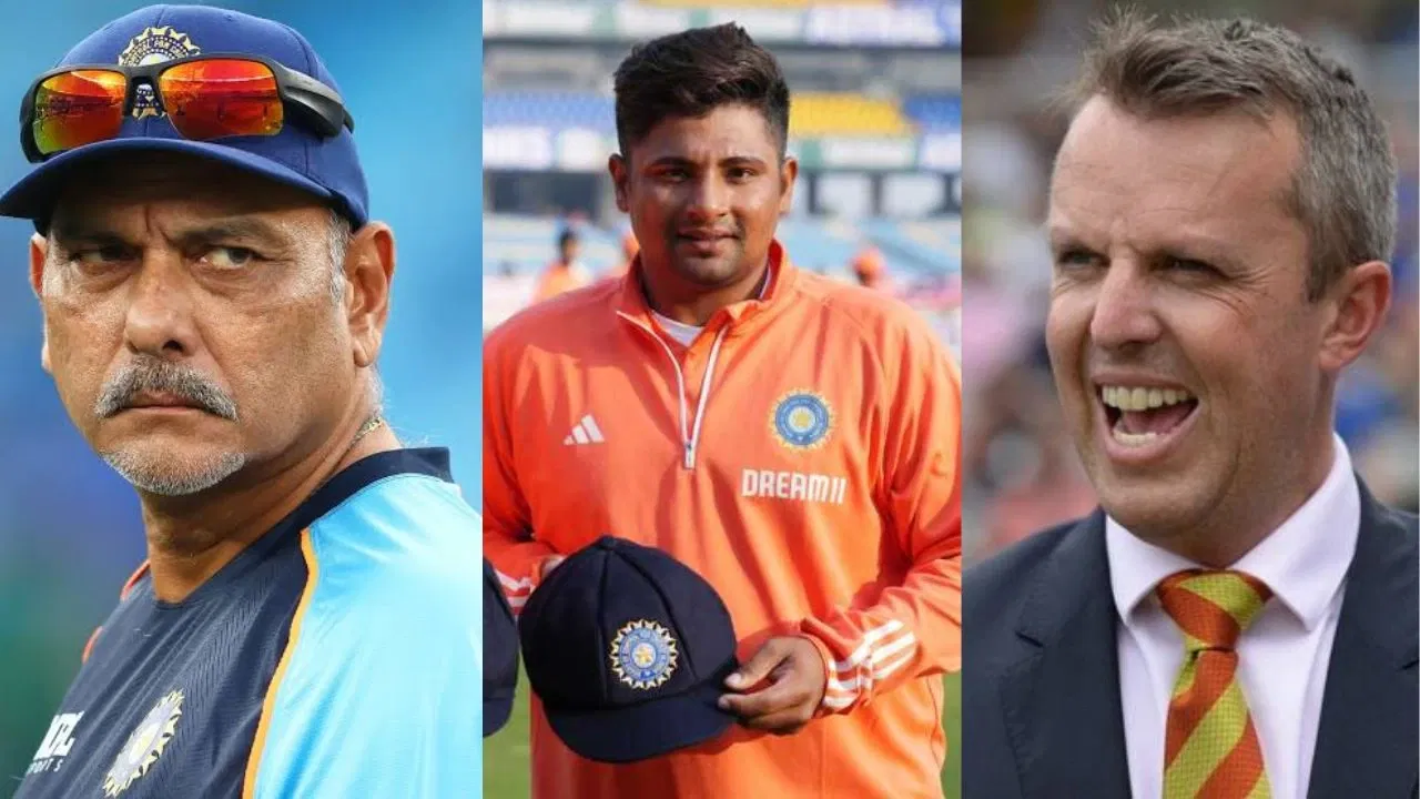 Sarfaraz Khan, Ravi Shastri, Graeme Swann