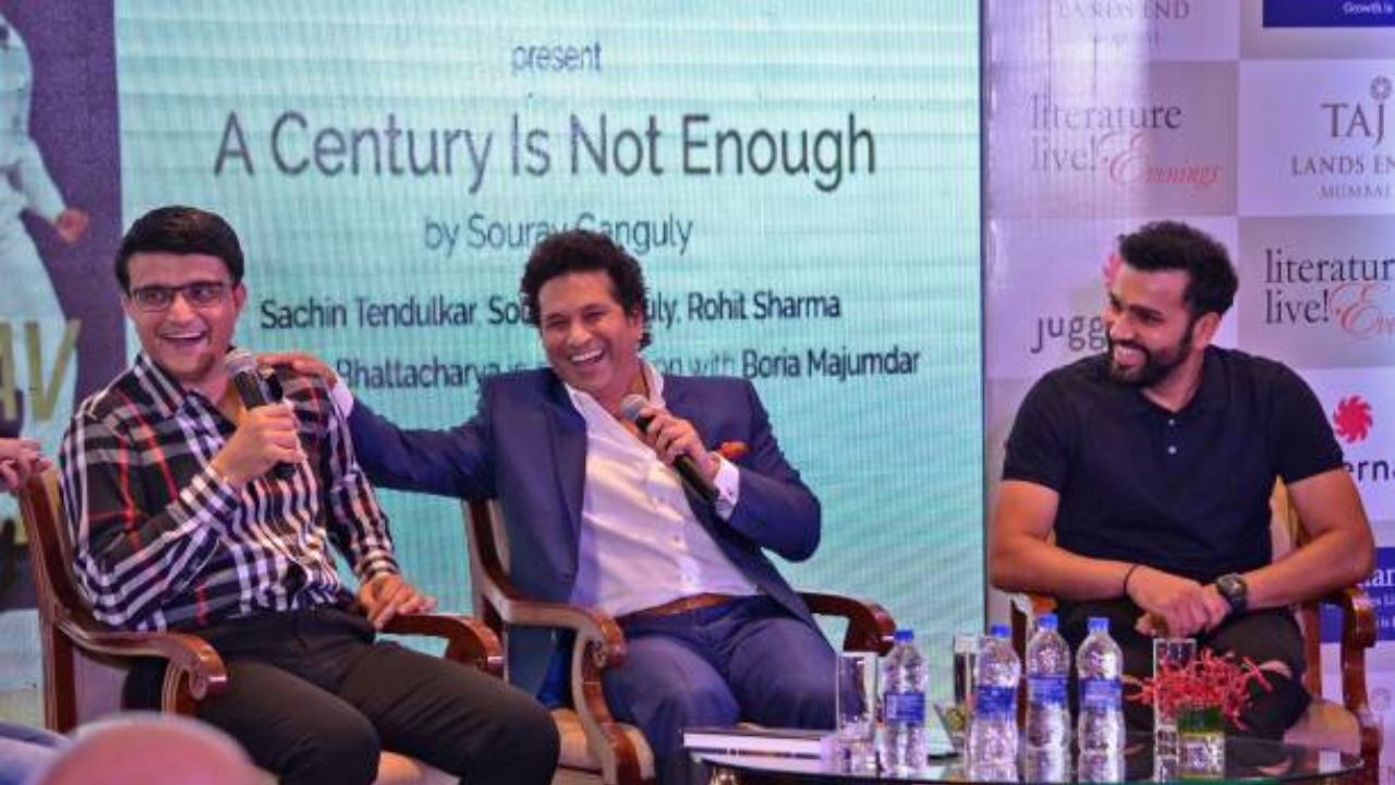 Sourav Ganguly, Sachin Tendulkar and Rohit Sharma