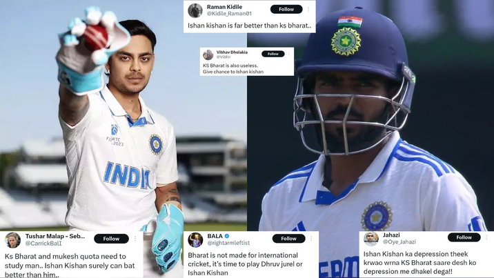 Twitter reactions on KS Bharat, Ishan Kishan