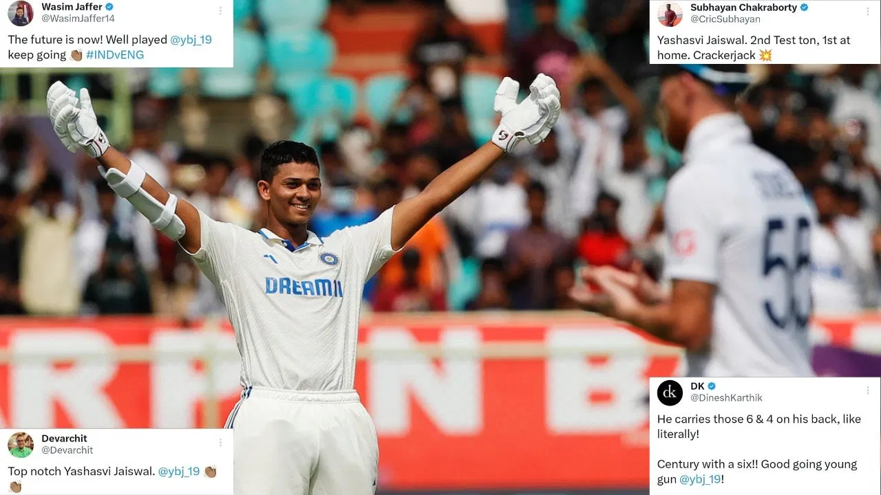 Twitter reacts to Yashasvi Jaiswals ton