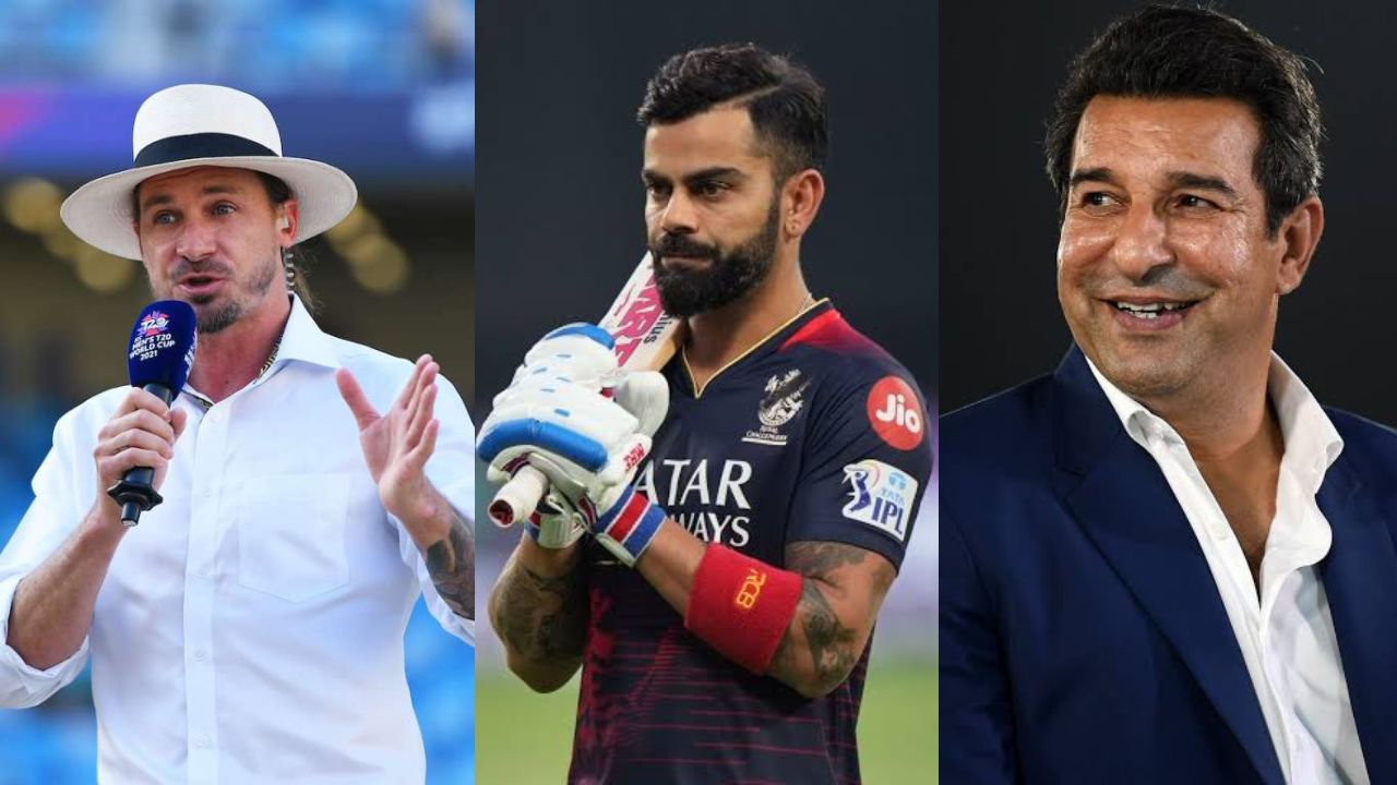 Virat Kohli, Wasim Akram, Dale Steyn