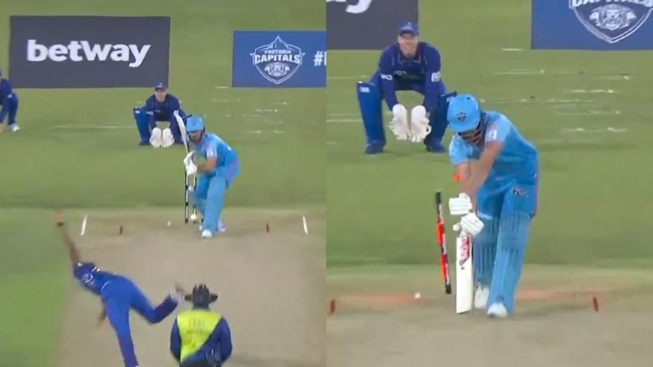 Watch Mumbai Indians' new recruit bowls Lasith Malinga-like yorker to bamboozle Shane Dadswell 