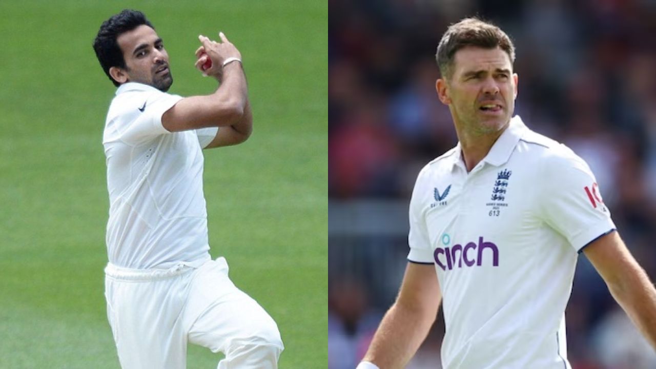 Zaheer Khan and James Anderson