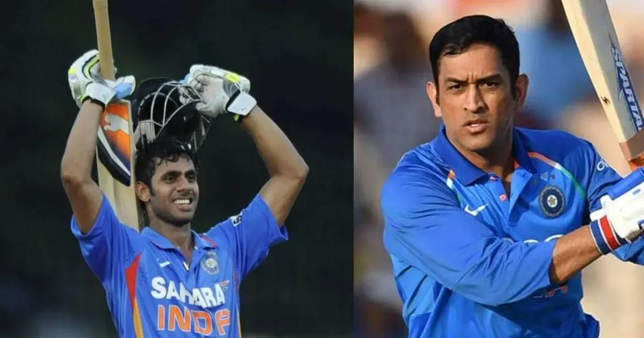 Manoj Tiwary and MS Dhoni