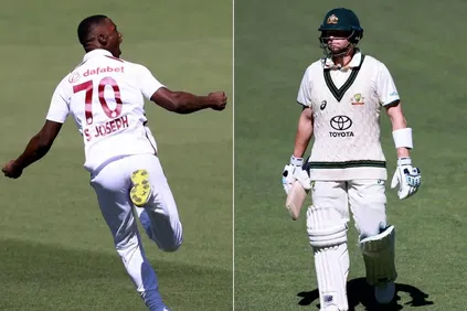 Shamar Joseph and Steve Smith