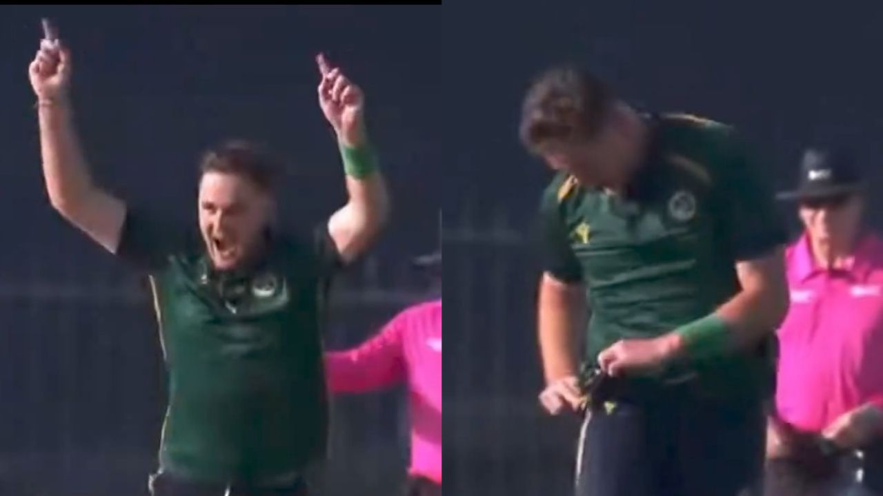 AFG vs IRE Mark Adair's disrespectful celebration