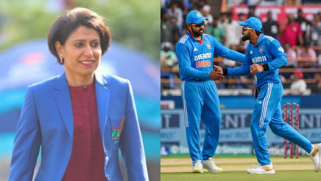 Anjum Chopra, Virat Kohli and Rohit Sharma