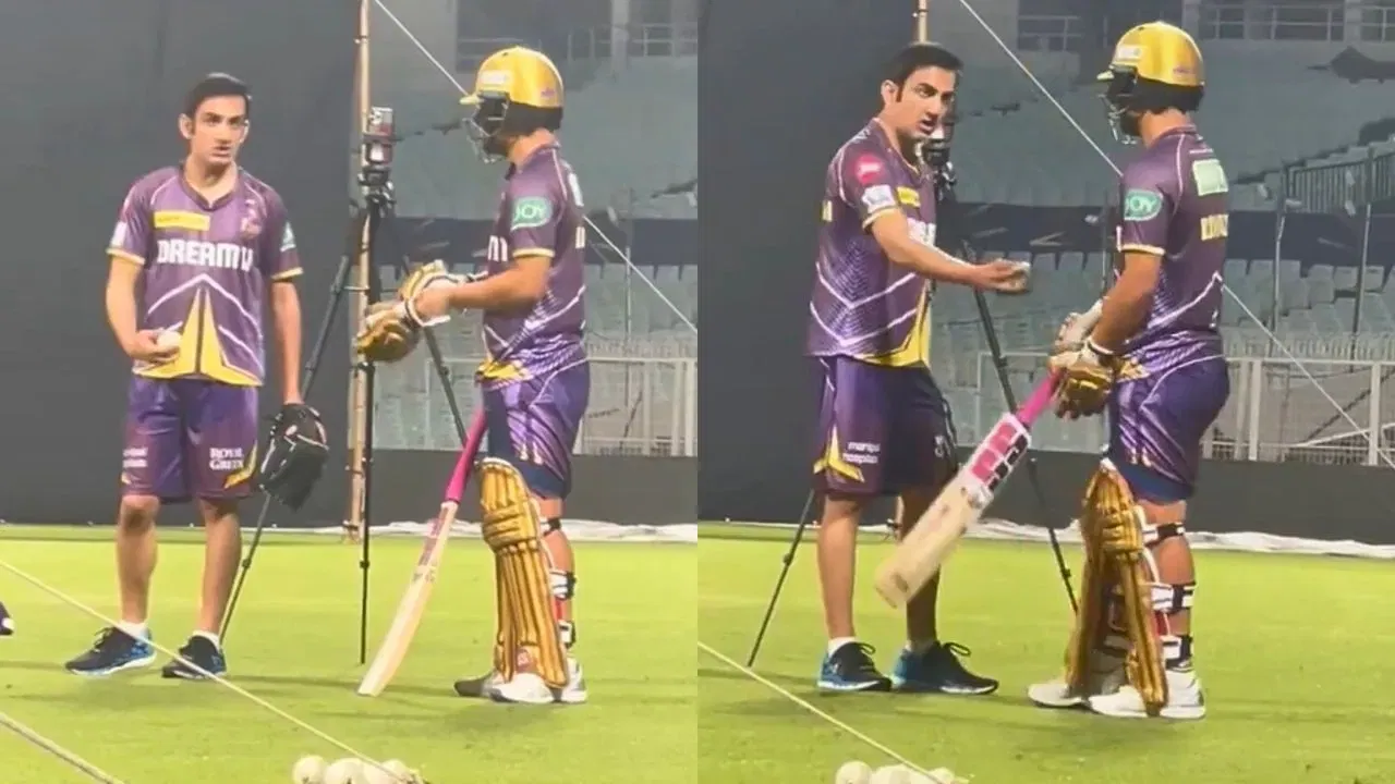 Gautam Gambhir, Rinku Singh engaged in animated chat