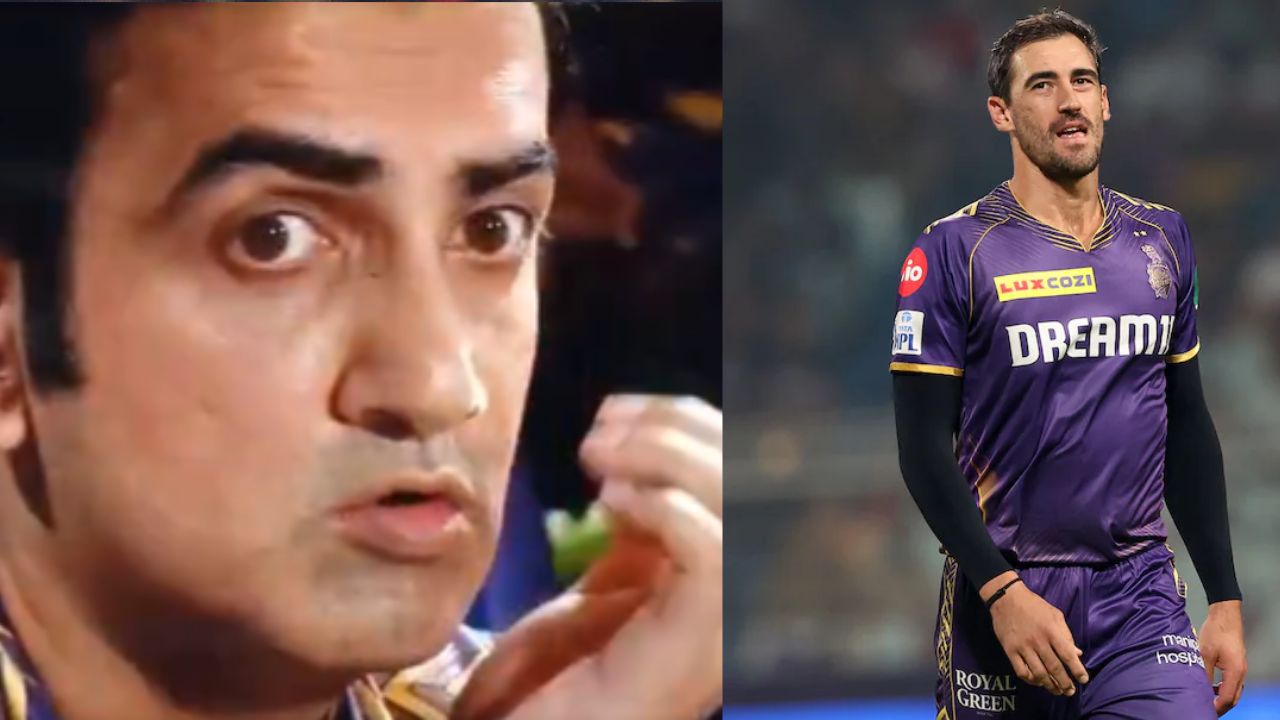 Gautam Gambhir and Mitchell Starc