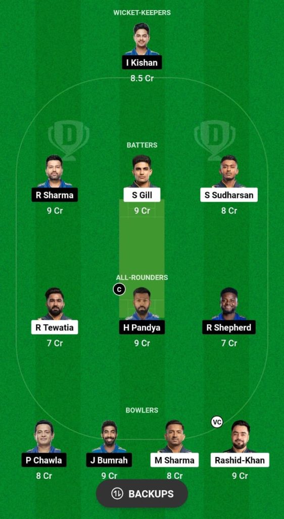 GT vs MI Dream11 Prediction Fantasy Cricket Tips Dream11 Team IPL 2024