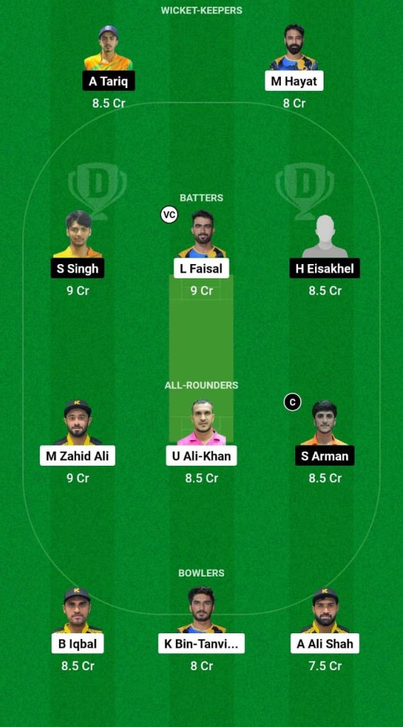 SVDJ vs KWN Dream11 Prediction Fantasy Cricket Tips Dream11 Team Sharjah Ramadan T20