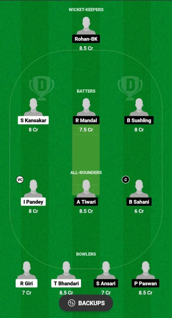 BGP vs MP Dream11 Prediction Fantasy Cricket Tips Dream11 Team Indo-Nepal T20 Championship 2024 