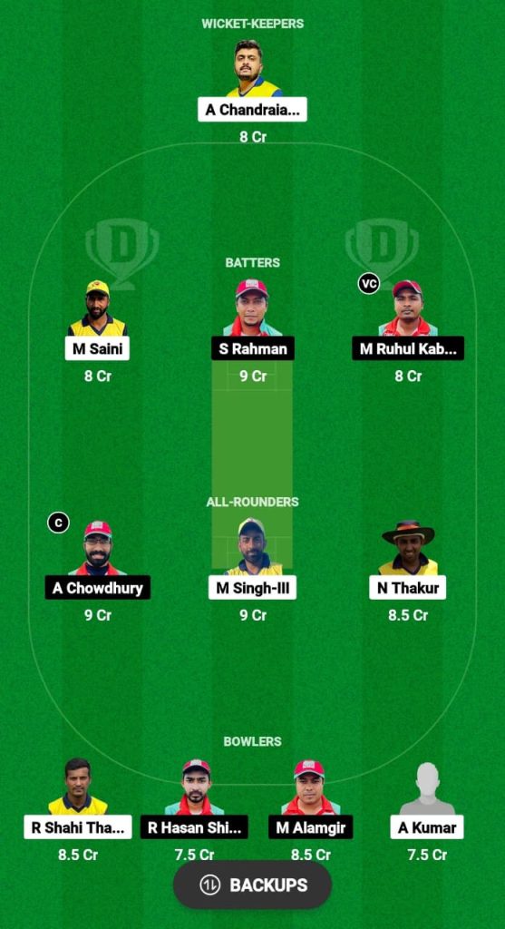 TT vs RS Dream11 Prediction Fantasy Cricket Tips Dream11 Team JCL T10