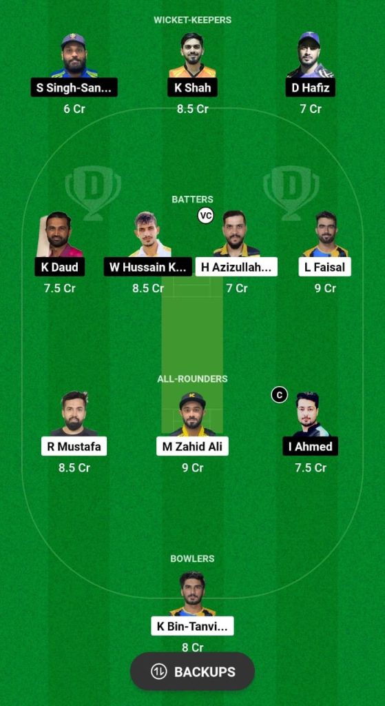 KWN vs DT Dream11 Prediction Fantasy Cricket Tips Dream11 Team ICC Academy Ramadan I10