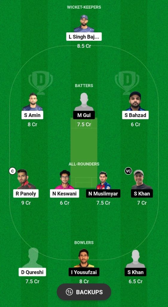 ZGS vs MDW Dream11 Prediction Fantasy Cricket Tips Dream11 Team Sharjah Ramadan T20