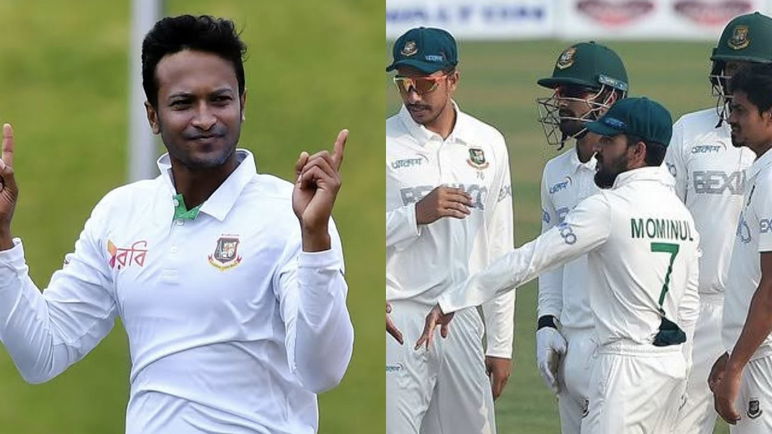 Shakib Al Hasan (L) and Bangladesh Team (R) {PC:X}