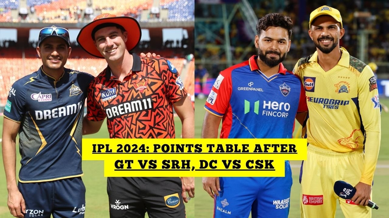 IPL 2024 Points Table After GT vs SRH, DC VS CSK
