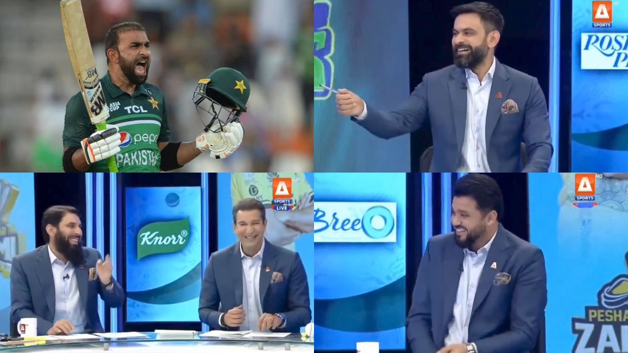 Iftikhar Ahmed trolled by Mohammad Hafeez, Wasim Akram