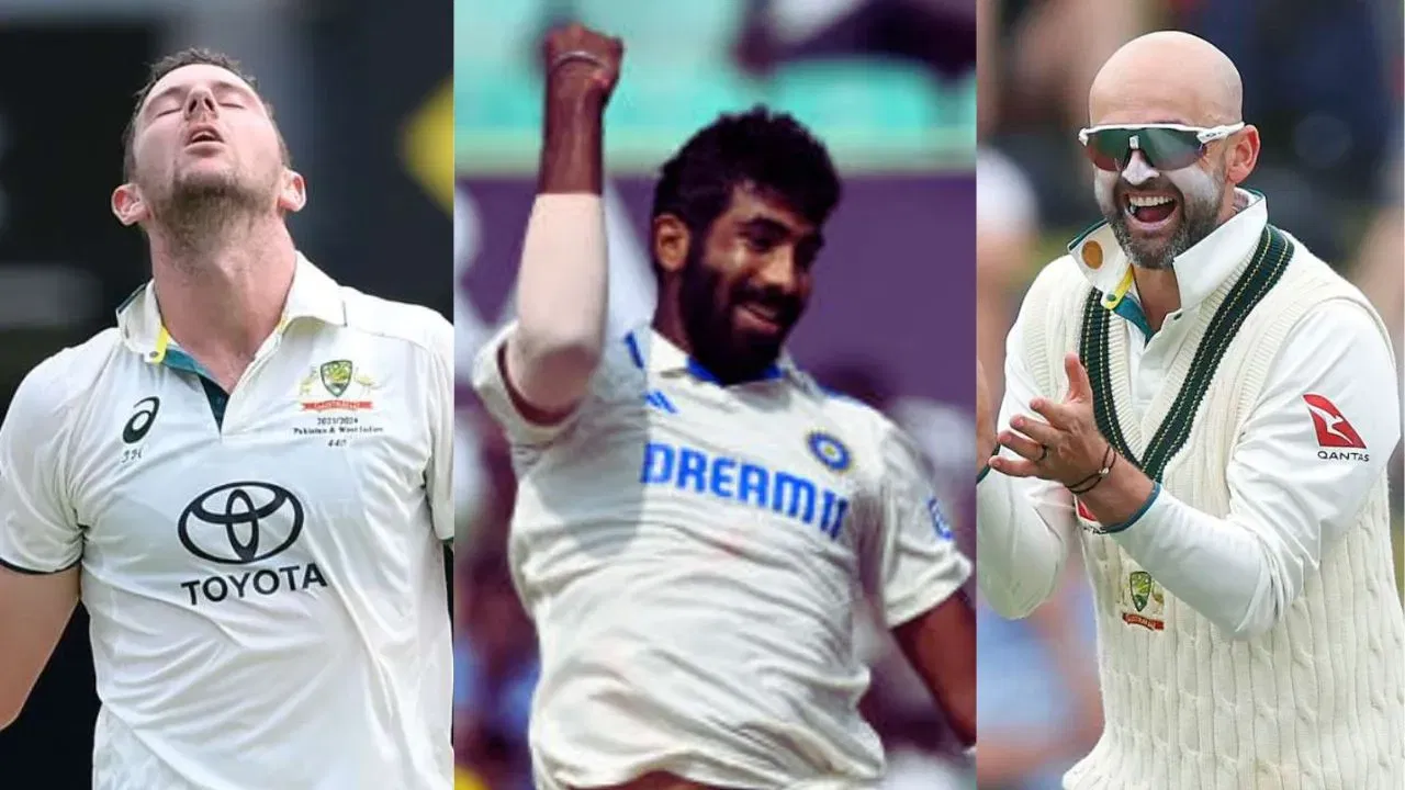 Jasprit Bumrah, Josh Hazlewood, Nathan Lyon