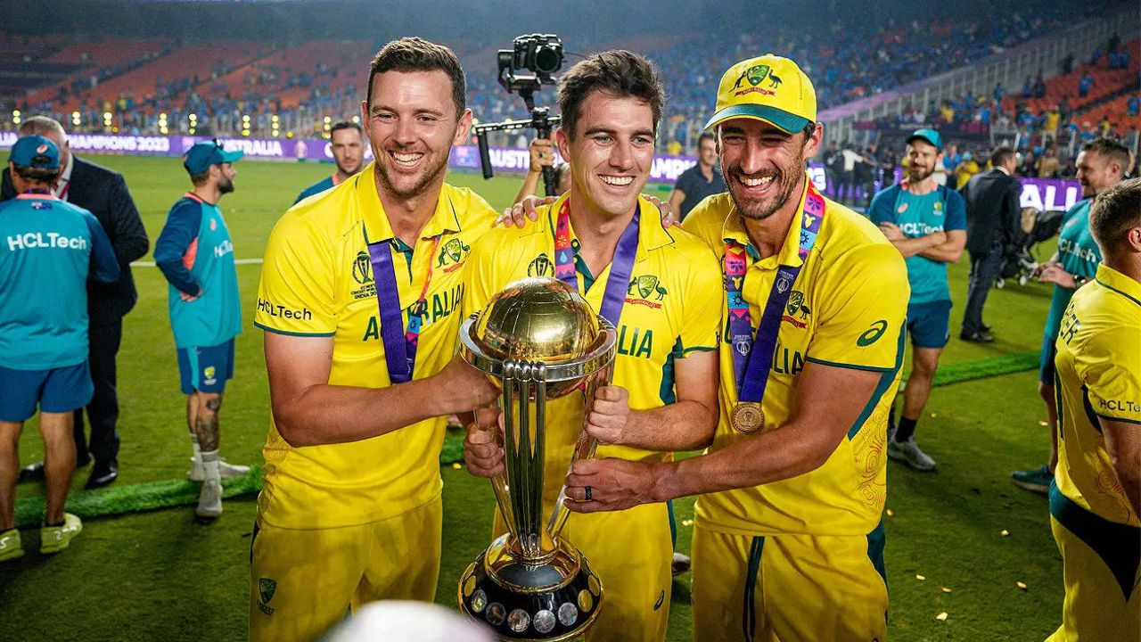 Josh Hazlewood Pat Cummins Mitchell Starc Australia