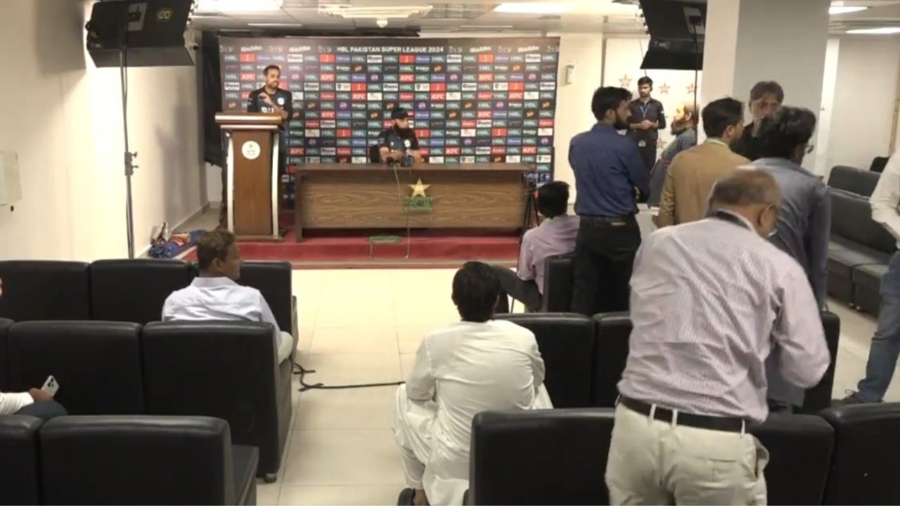 Journalists leave Multan Sultans press conference