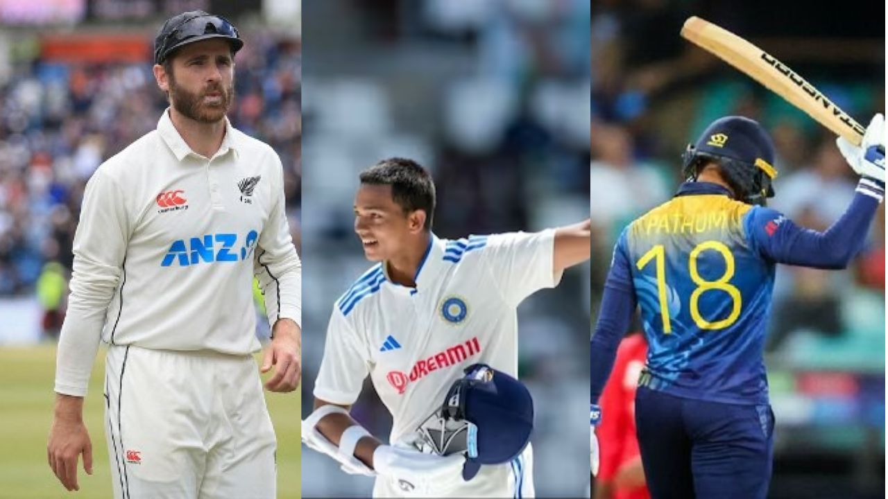 Kane Williamson, Yashasvi Jaiswal and Pathum Nissanka