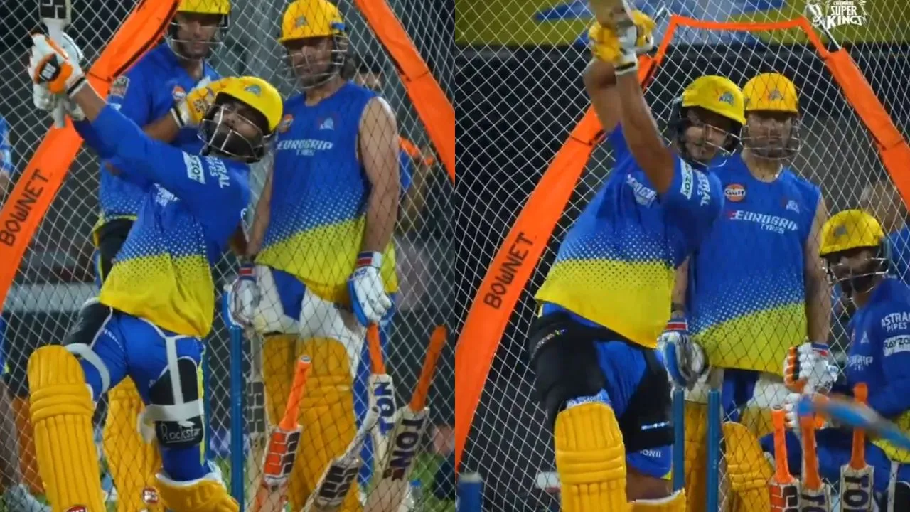 Watch: MS Dhoni in awe of Ravindra Jadeja and Shivam Dube's monstrous ...