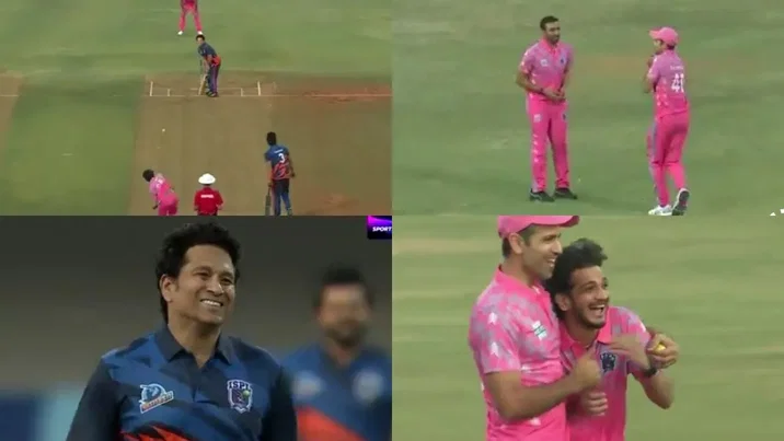 Watch: Munawar Faruqui stuns Mumbai crowd as he removes Sachin Tendulkar in ISPL