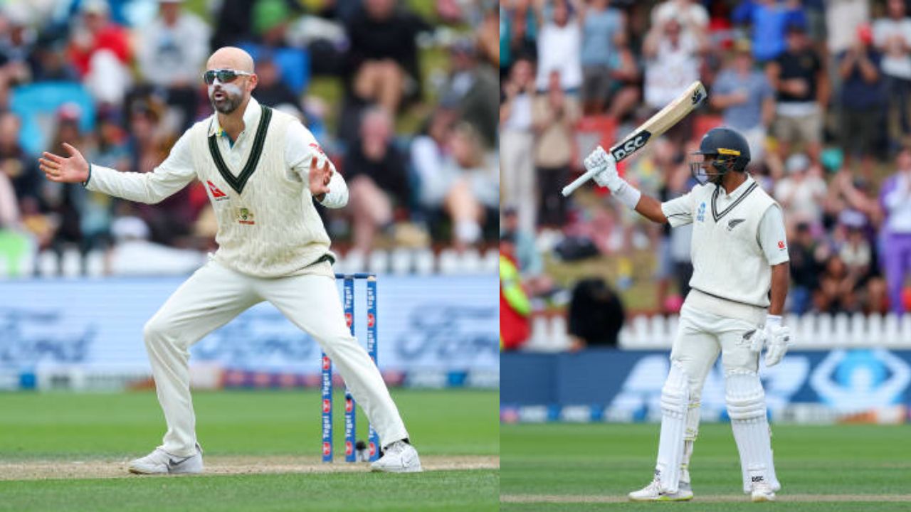 Nathan Lyon and Rachin Ravindra