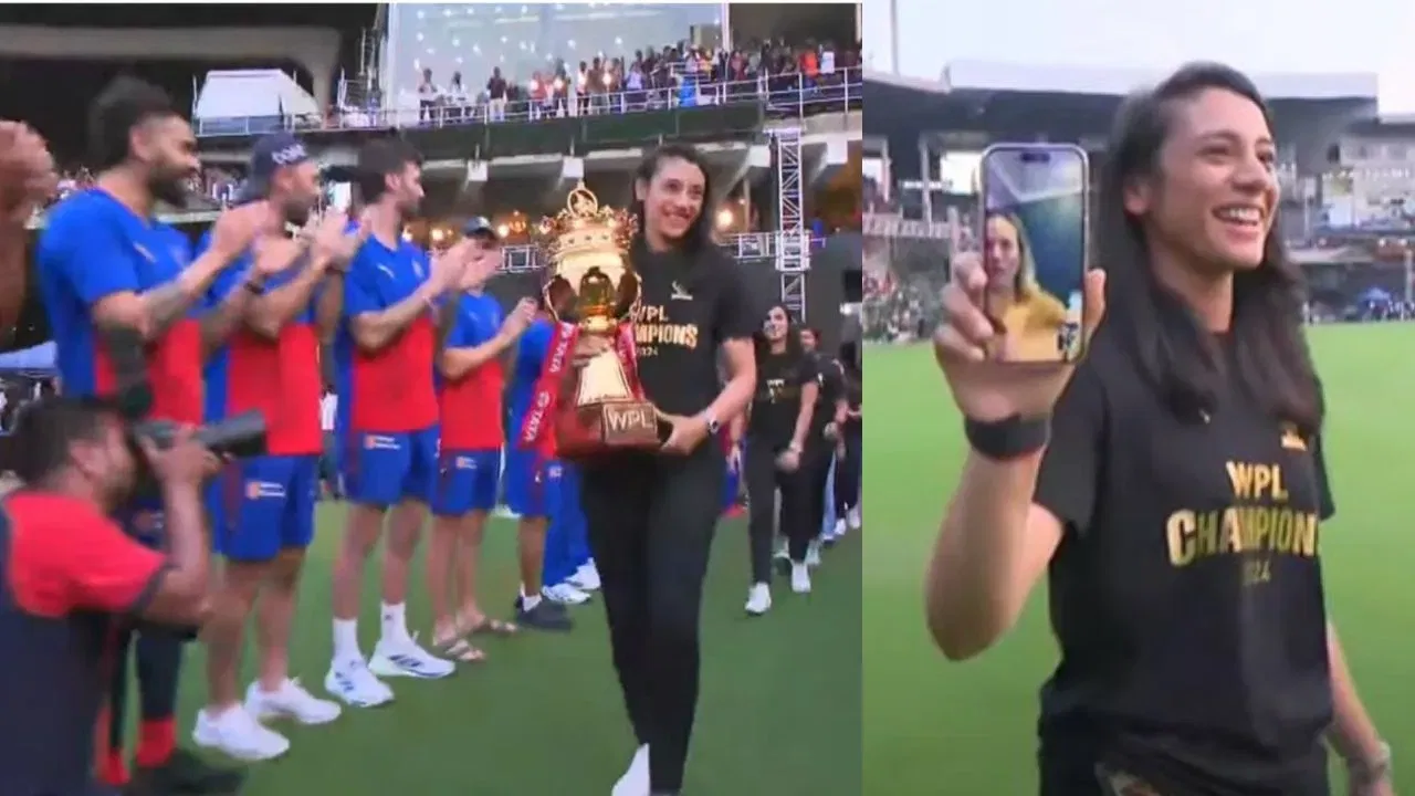 RCB stars give guard of honour to Smriti Mandhana and team