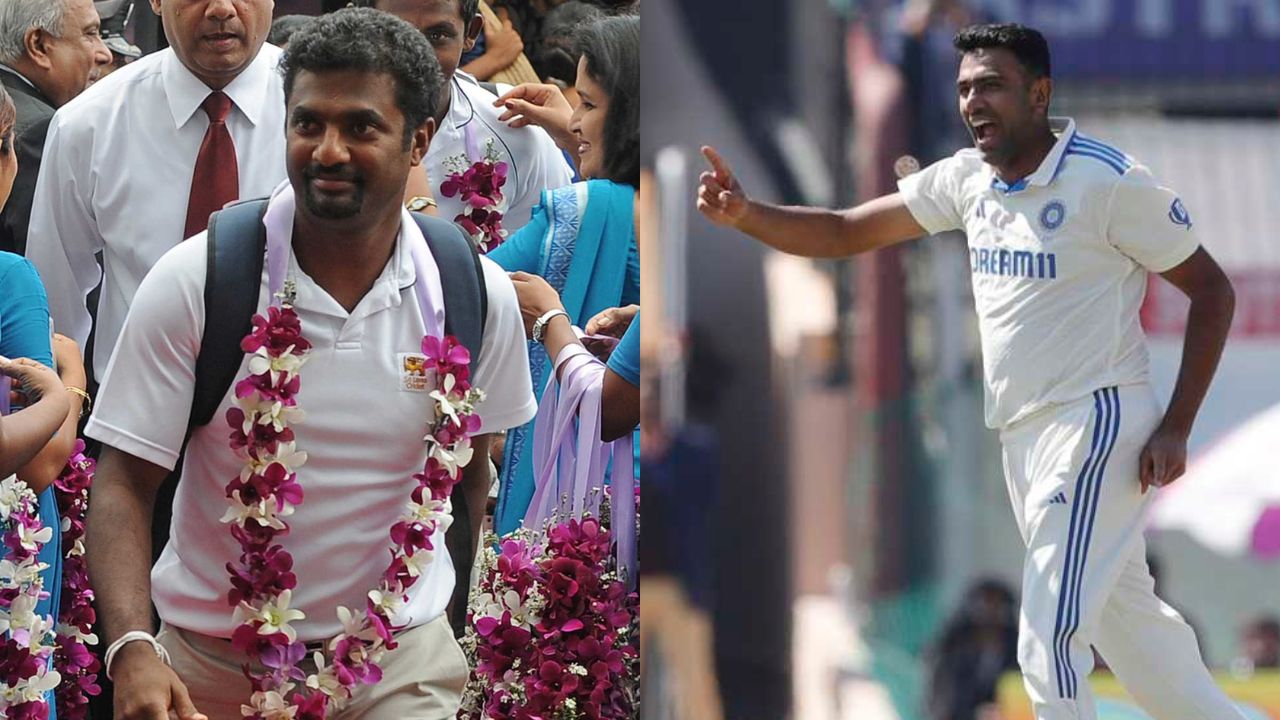 Ravichandran Ashwin, Muttiah Muralitharan