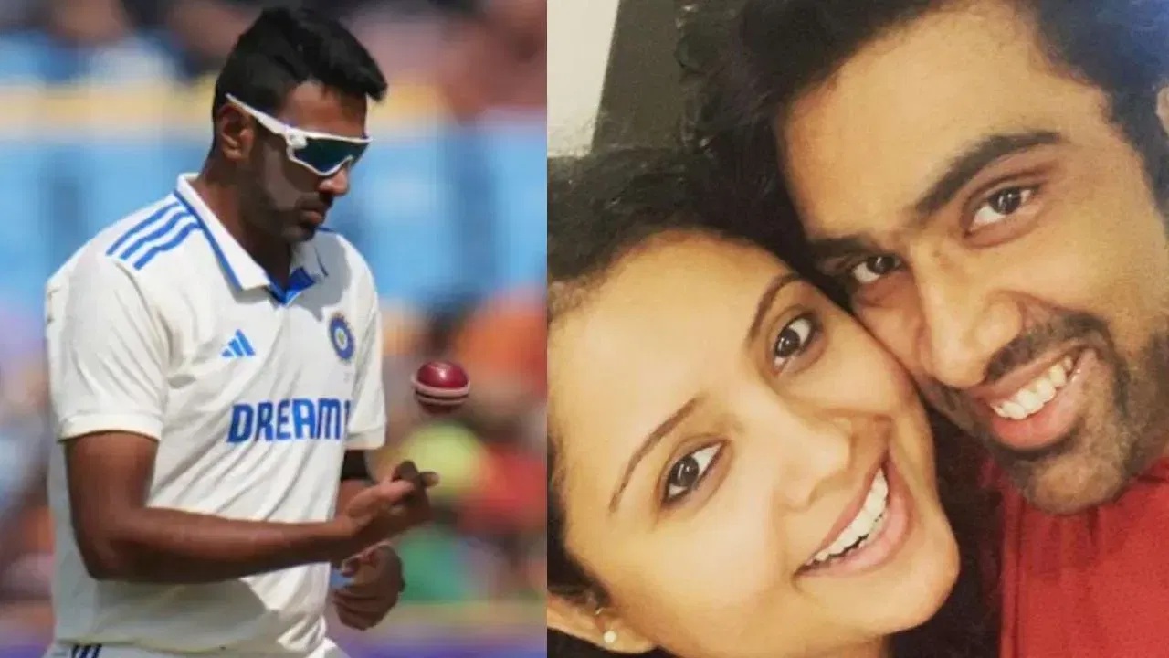 Ravichandran Ashwin with wife Prithi