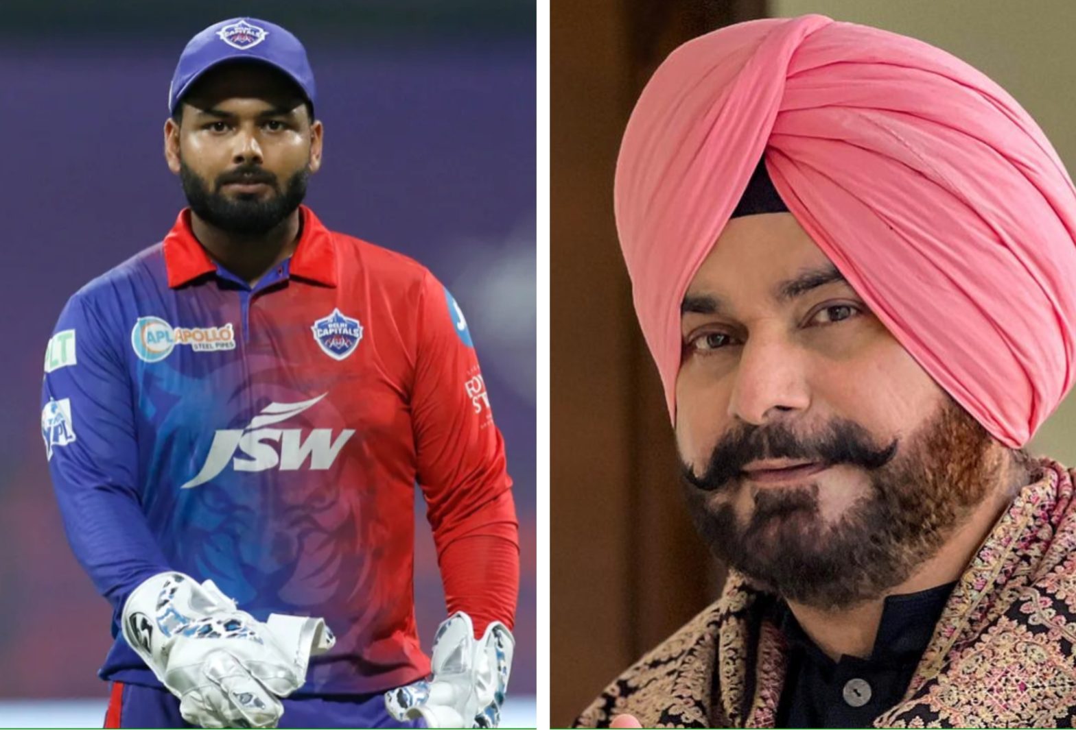 Rishabh Pant and Navjot Singh Sidhu