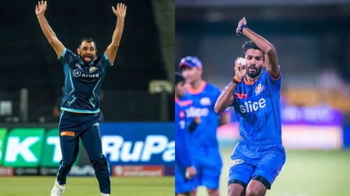 Sandeep Warrier and Mohammed Shami