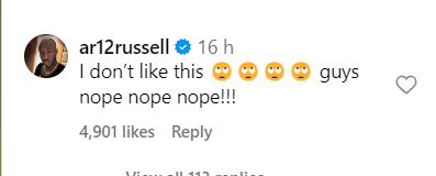 Andre Russell's comment