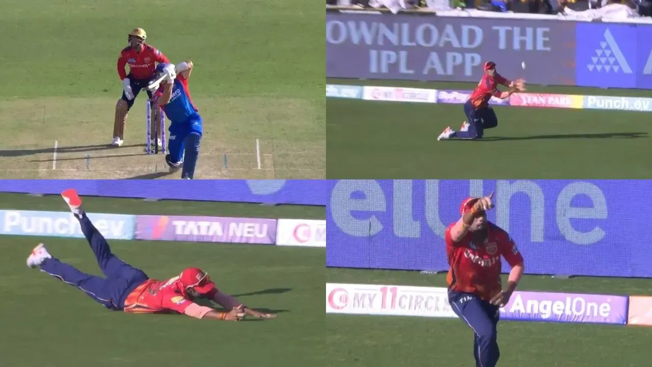 Shashank Singh takes brilliant catch to dismiss Tristan Stubbs 