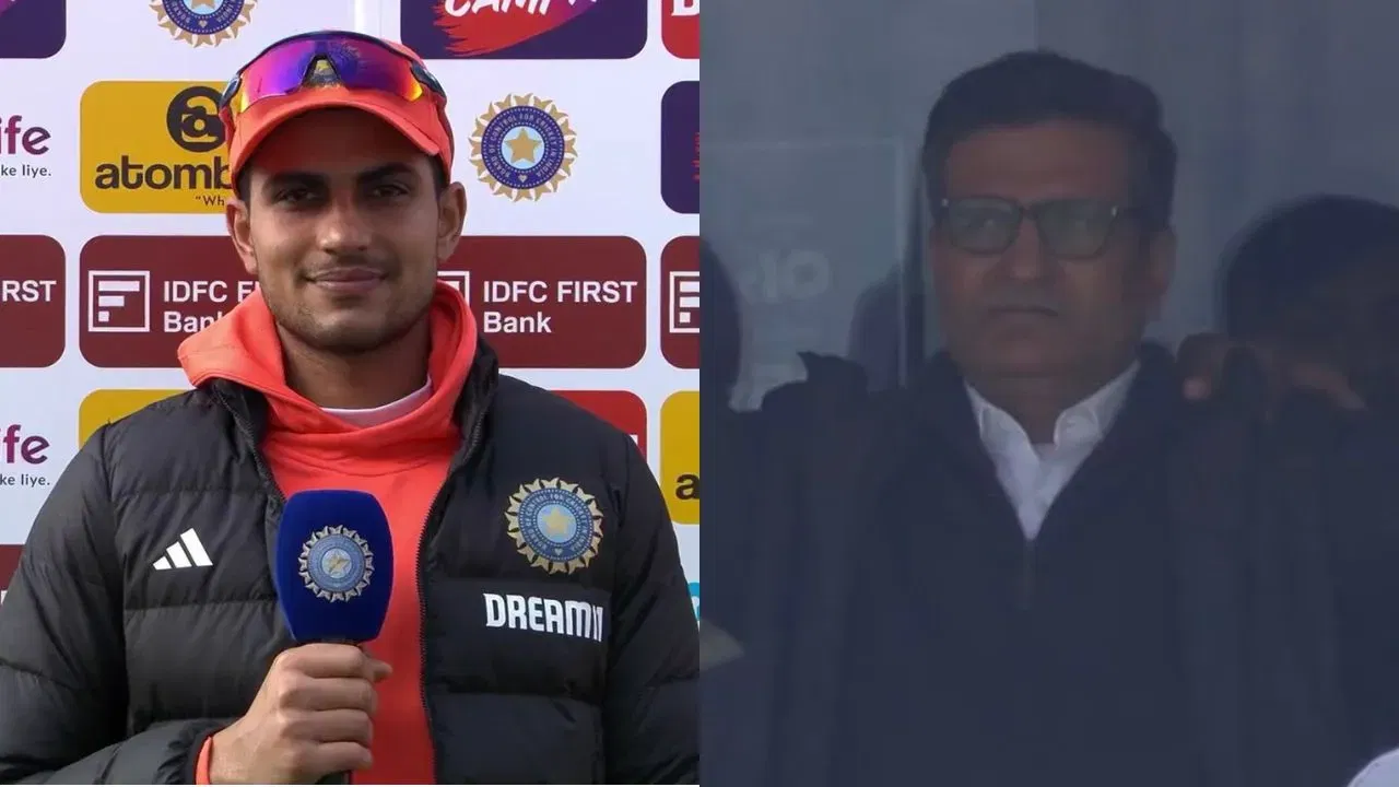 Shubman Gill and his father