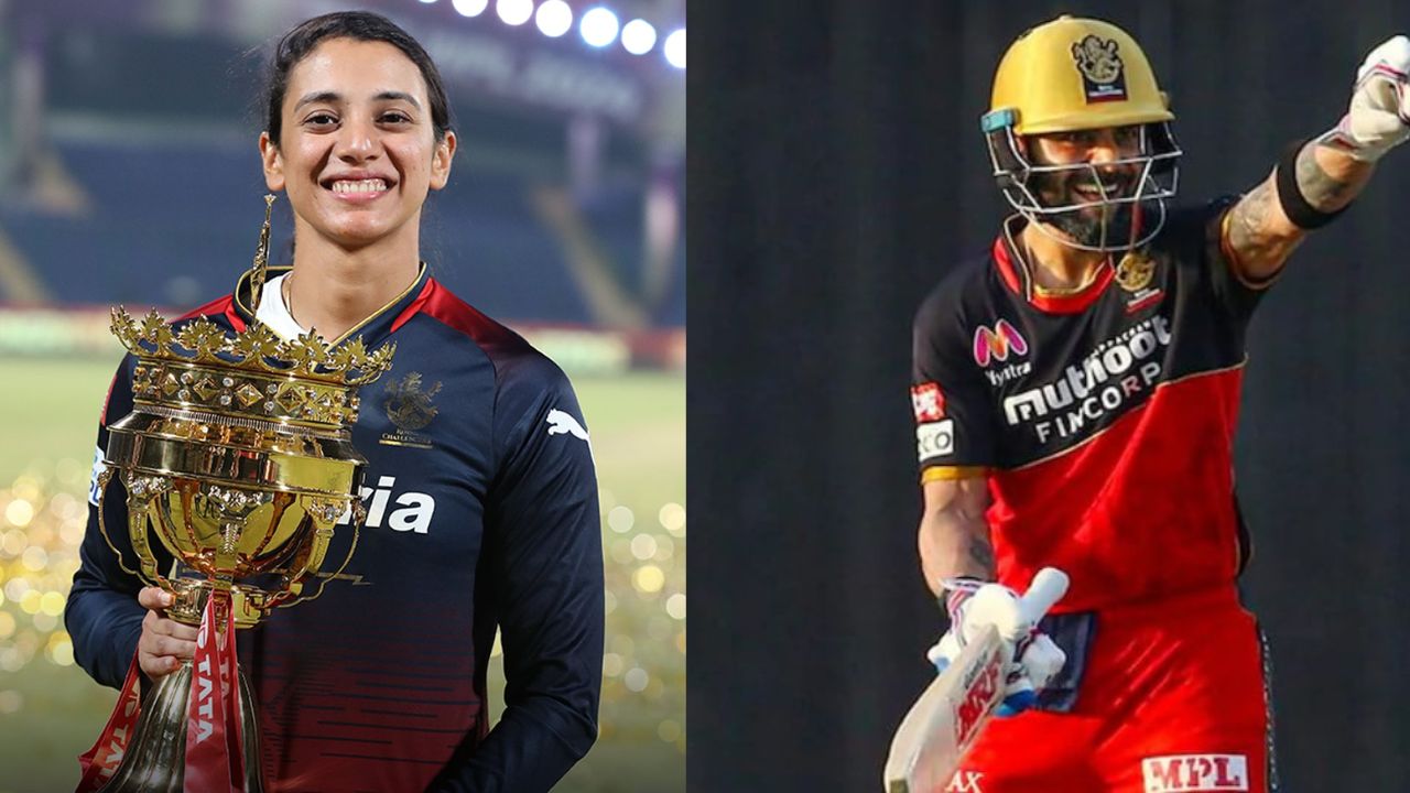 Smriti Mandhana and Virat Kohli