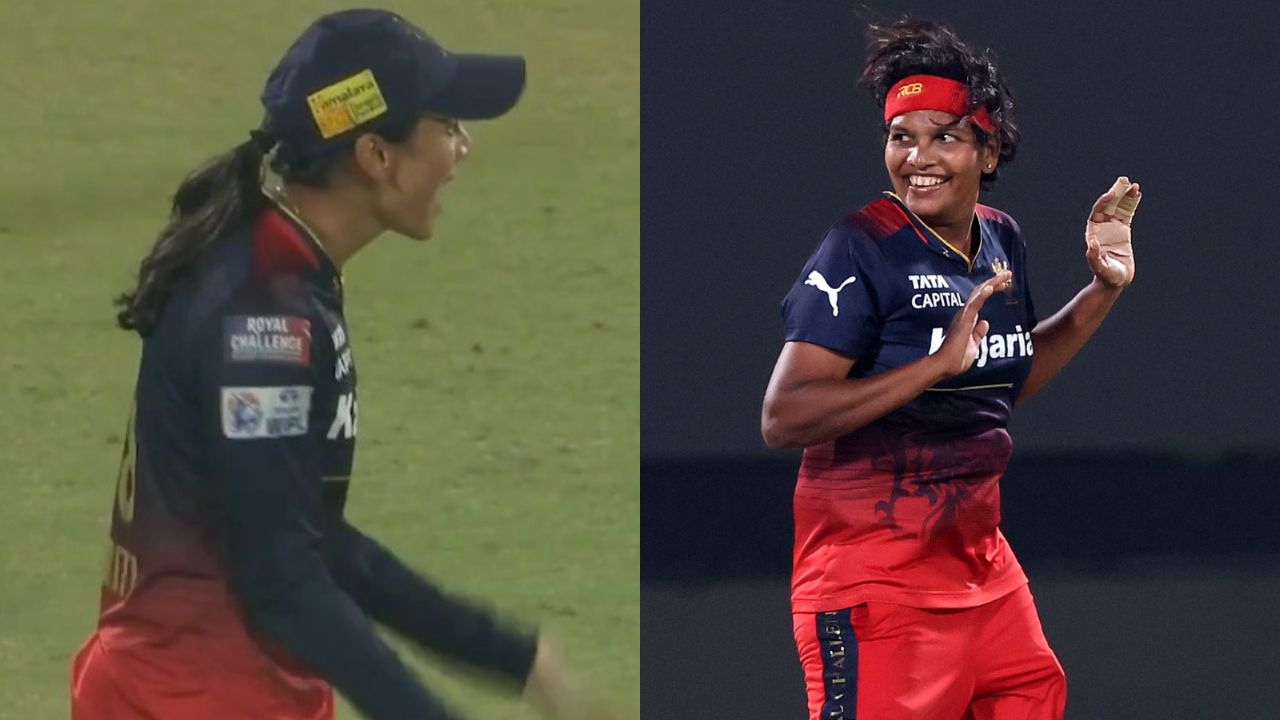 Smriti Mandhana yells at Asha Sobhana