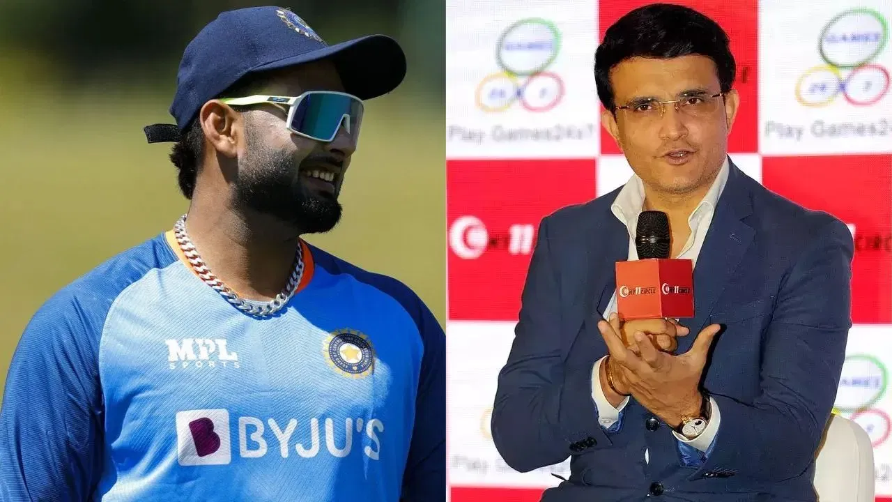 Sourav Ganguly and Rishabh Pant