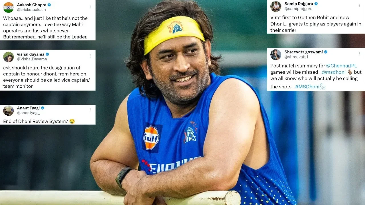 Twitter reacts to MS Dhoni's retirement [PC: X/Twitter]