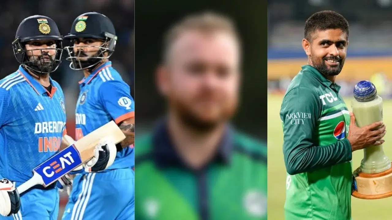 Virat Kohli, Babar Azam, Rohit Sharma, Irelands Paul Stirling