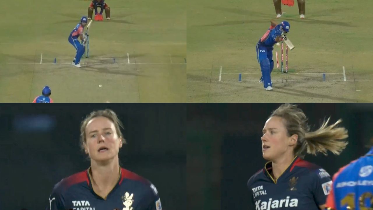 Yastika Bhatia gets castled by Ellyse Perry