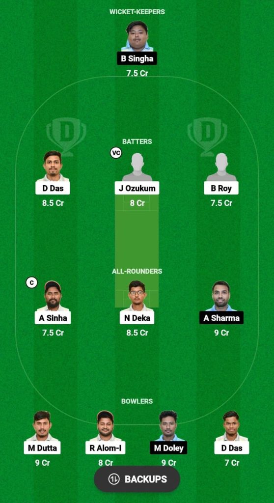 SCC vs SG Dream11 Prediction Fantasy Cricket Tips Dream11 Team Guwahati Premier League T20 