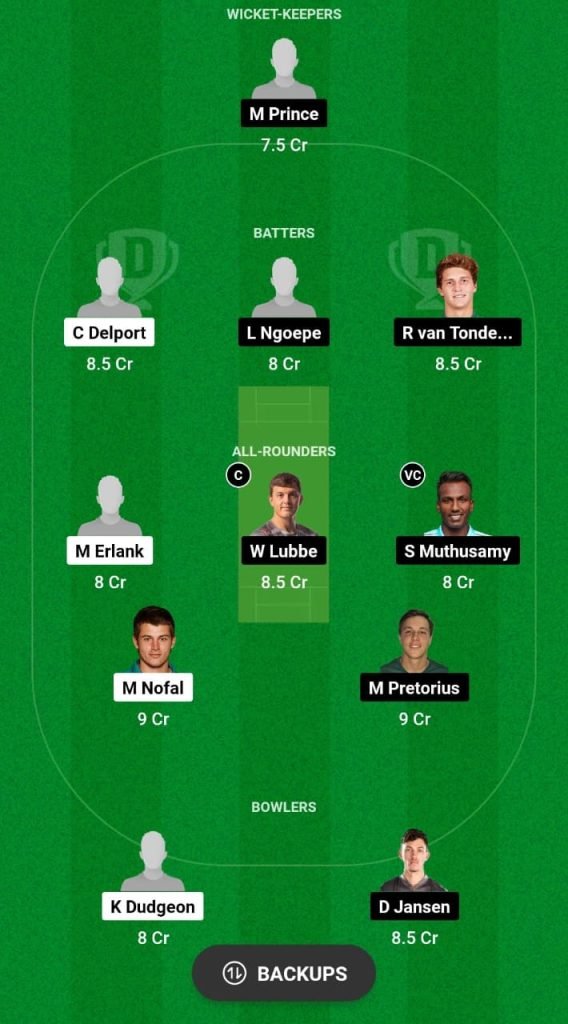 NWD vs TUS Dream11 Prediction Fantasy Cricket Tips Dream11 Team South African T20 Challenge 2024 