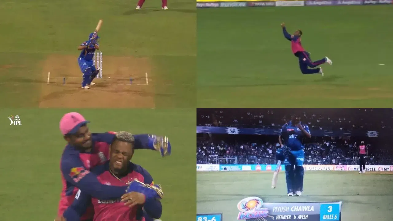 Shimron Hetmyer takes stunner to dismiss Piyush Chawla