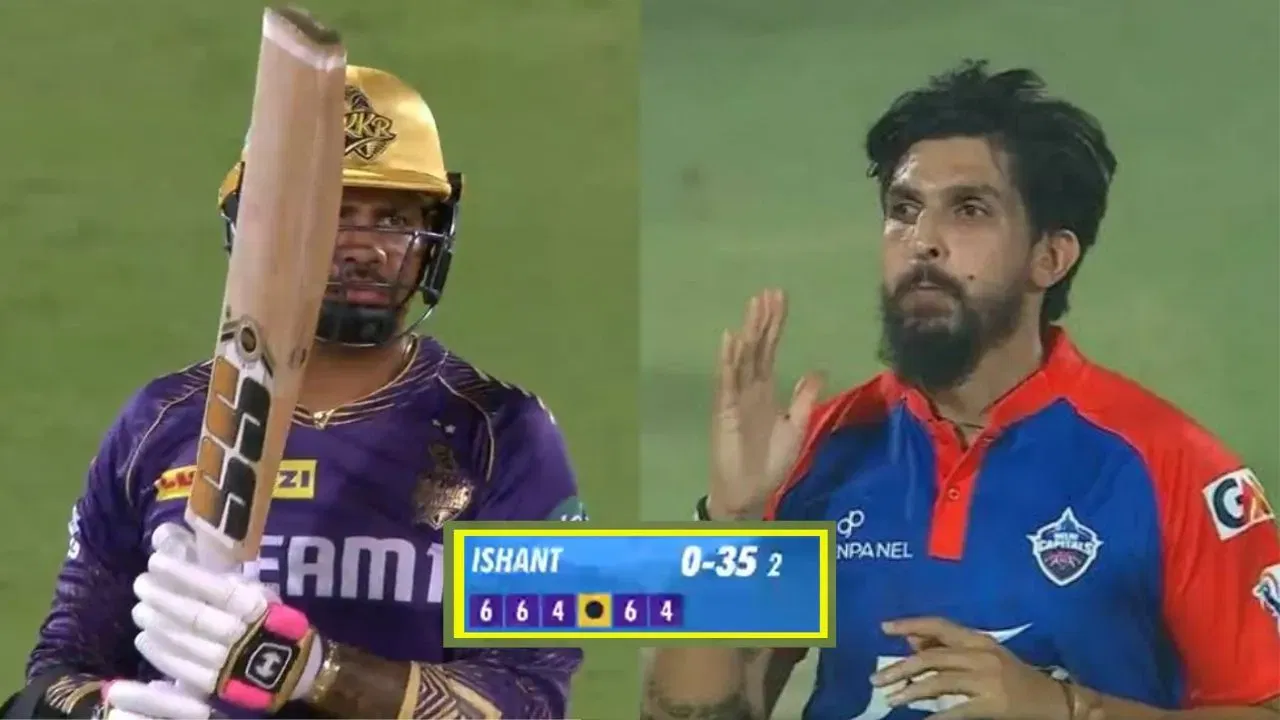 Sunil Narine destroys Ishant Sharma