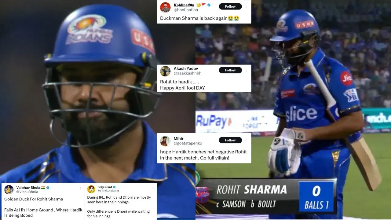 Twitter slams Rohit Sharma